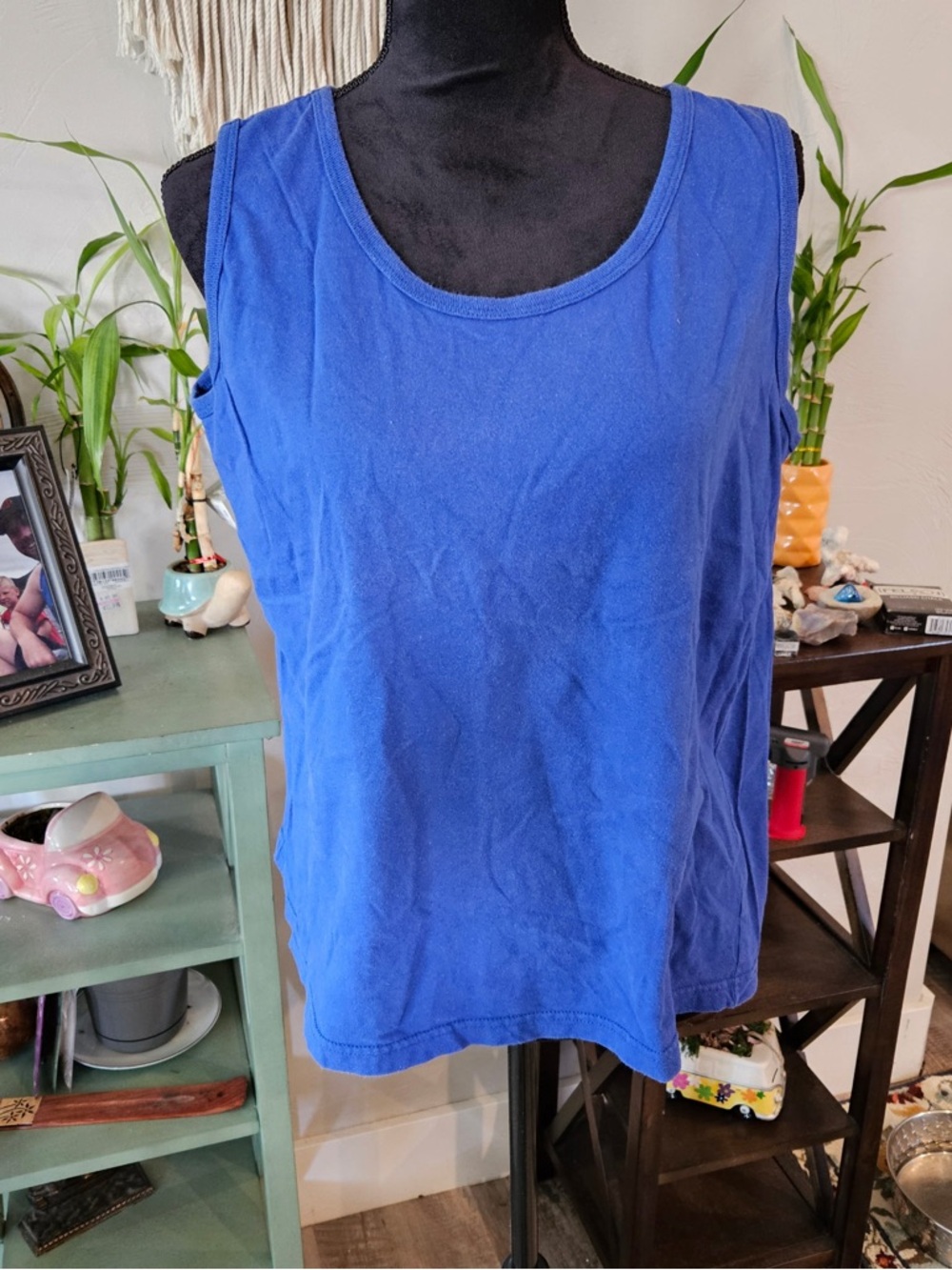 Gitano Royal Blue Scoop Neck Tank Top